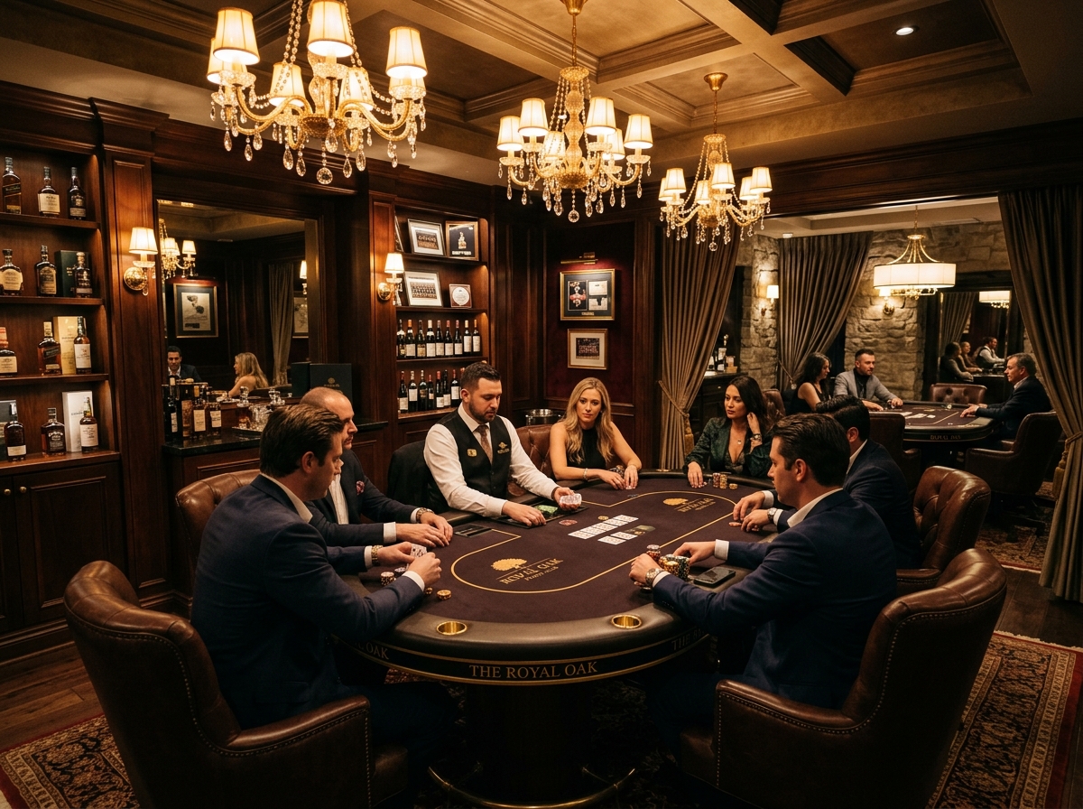 Club Re Straddle luxury poker room interior